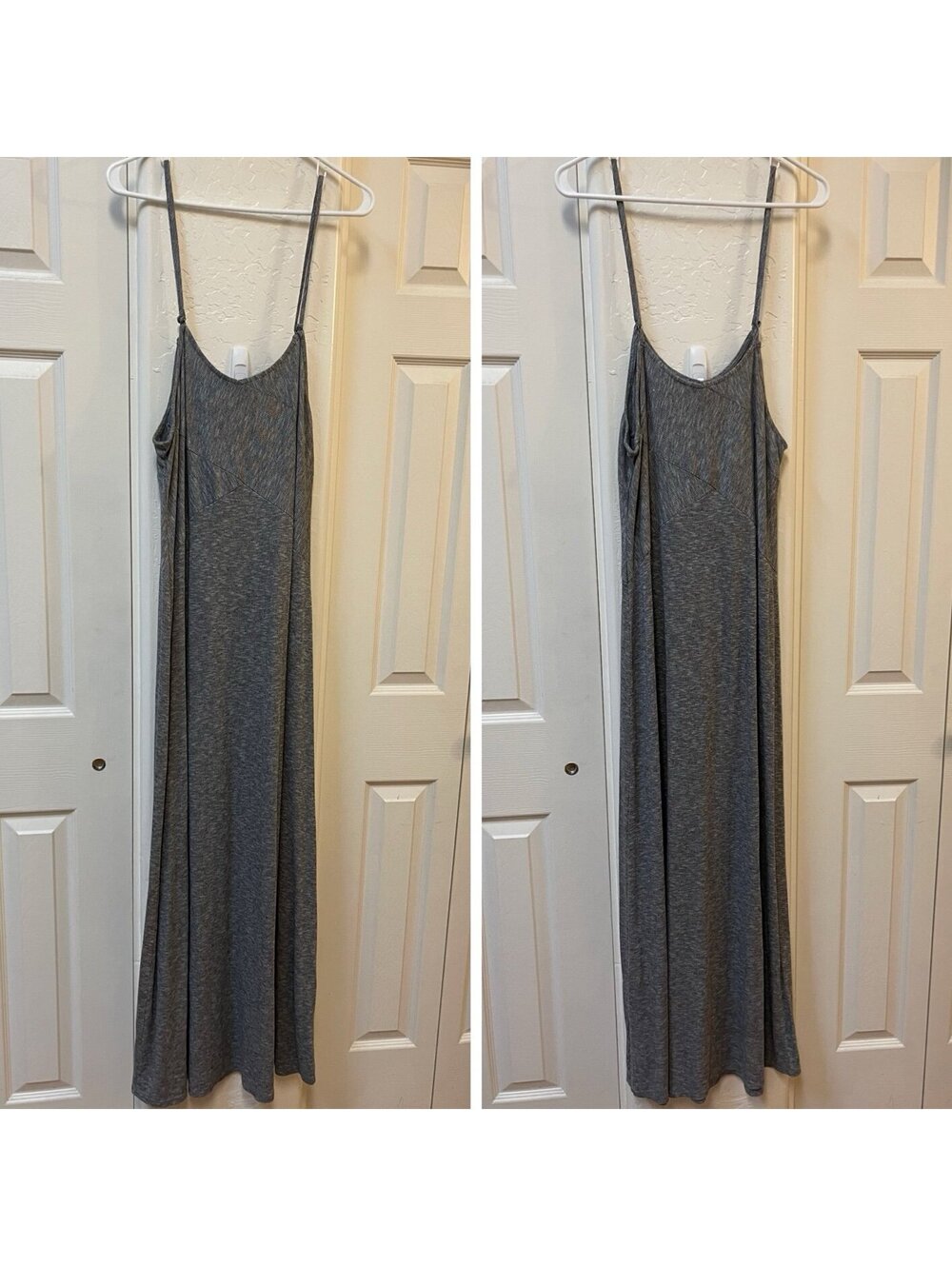Mossimo - Gray Spaghetti Strap Maxi Slip Dress - XL